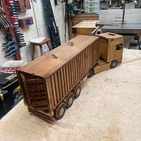 Mercedes Truck, trailer and sea container