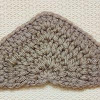 How To Make A Pointed Crochet Solid Half Hexagon - Project by rajiscrafthobby