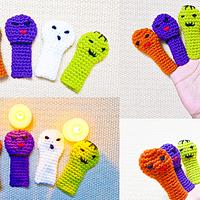 Summoning The Crochet Halloween Buddies - Crochet Finger Puppets - Project by rajiscrafthobby