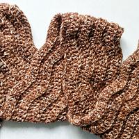 Easy Crochet Textured Ripple Tweed Scarf - Project by rajiscrafthobby