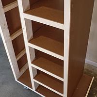 Scrap Lumber Rack for a Tricky Room