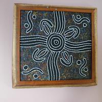 Natural Edge Frame for Austrlian Dot Paining - Project by Jim Jakosh
