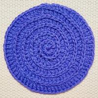 Crochet Seamless Spiral Circle With Raised Ridges - Project by rajiscrafthobby