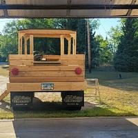 Monster truck playground neighbor built. 