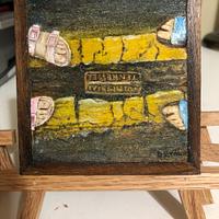“Toeing the Line” and Miniature easel(s)