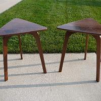 Mid Century Walnut End Tables - Project by Earl
