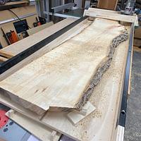 Live edge flattening jig