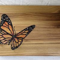 Eyeglass Storage - colored pyrography 