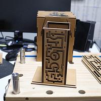 Maze Box Puzzle with Interchangeable Mazes