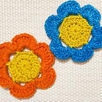 How To Crochet A Simple Flower Embellishment - Project by rajiscrafthobby