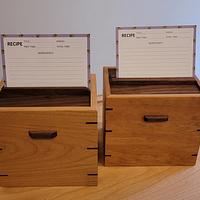 Recipe card boxes  - Project by BB1