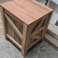 Night stand made from oak flooring - Project by weekendwarrior