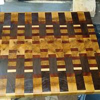 End grain cutting board. - Project by Corelz125