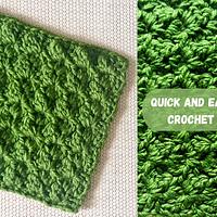 Quick and Easy Textured Crochet Washcloth - Project by rajiscrafthobby