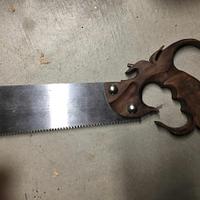 saw handle on Japanese razorsaw blade