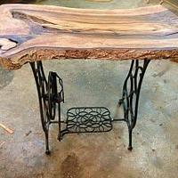 Live Edge Black Walnut Sewing Table - Project by Reclaimed Oregon Designs