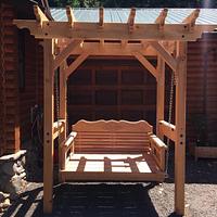 Solid Cedar Swaying Daybed/swing
