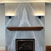 Sculpted Fireplace Mantel