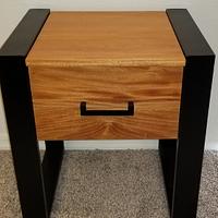Mahogany and steel nightstands - Project by MisterB