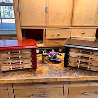 Pagoda Style Jewelry Boxes in Wenge, Padauk and Birdseye Maple