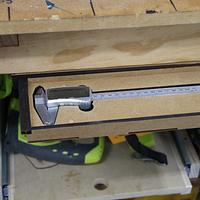 Sliding Calliper Box for under bench mount. - Project by LIttleBlackDuck