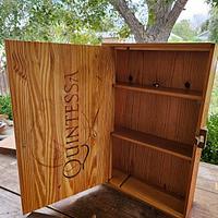 Wine box turned into something else.