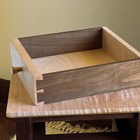 Side Table with Half Blind and Through Dovetails