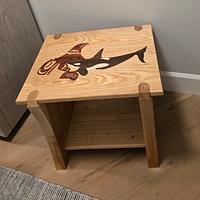 Marquetry - Orca Spirit bench