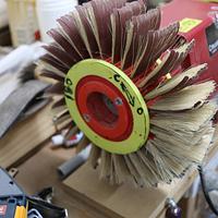 Quickwood Flap Wheel - 8"OD - 28 Slot 45mm trim