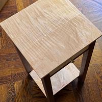 Side Table with Half Blind and Through Dovetails