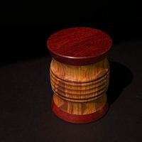 Canarywood and Padauk storage box.