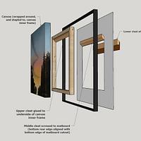 Display Frame for Canvas Painting