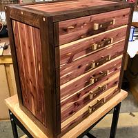 Small chest of drawers from (mostly) dead trees from our property - Project by RCCinNC