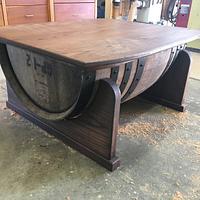 father son wine barrel table - Project by Pottz