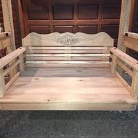 Solid Cedar Swaying Daybed/swing - Project by Rosebud613