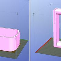 3D Printed handle (for a De Longhi Milk Container).