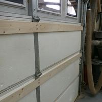 Garage door storage
