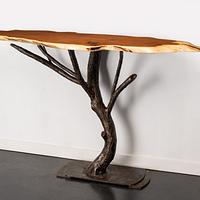 Yew wood table