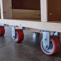 Scrap Lumber Rack for a Tricky Room