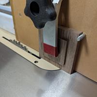 Table saw fence tenoning jig.