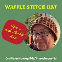 Waffle Stitch Hat  - Project by MsDebbieP