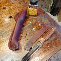 Wooden Lined Knife Sheath