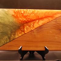 A couple more Walnut/Epoxy Cheese boards - Project by Clayton