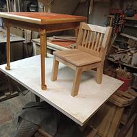 Small child table &chair  - Project by Doug Scott, Time to Woodwork