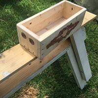 2 x pallet timber boxes