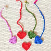 How To Crochet a Heart Bookmark Last Minute Valentine's Day Gift Idea - Project by rajiscrafthobby