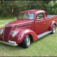 1937 Aussie Ford Ute Replica Model in timber “scratch built”  - A gift for an old friend! - Project by crowie