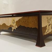 Desk with Lion Marquetry 