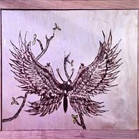 Wood pyrography