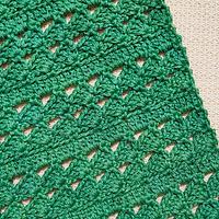 Spring Green Space Easy Crochet Table Runner - Project by rajiscrafthobby